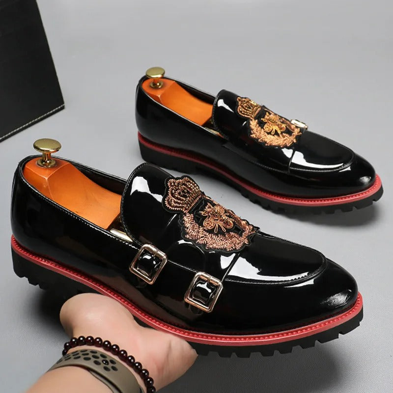 Marco - Elegante Loafers mit doppelter Metallspange