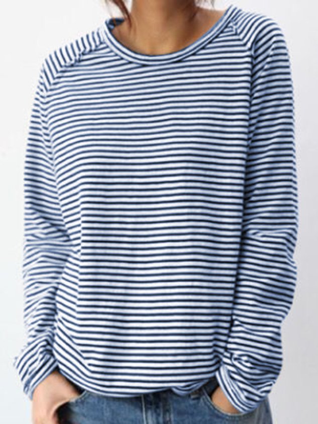 Laura - Lässige Slim Fit Bluse mit Streifenmuster