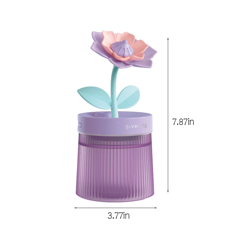 PetalBreeze - Eleganter Luftbefeuchter für reine, duftende Luft