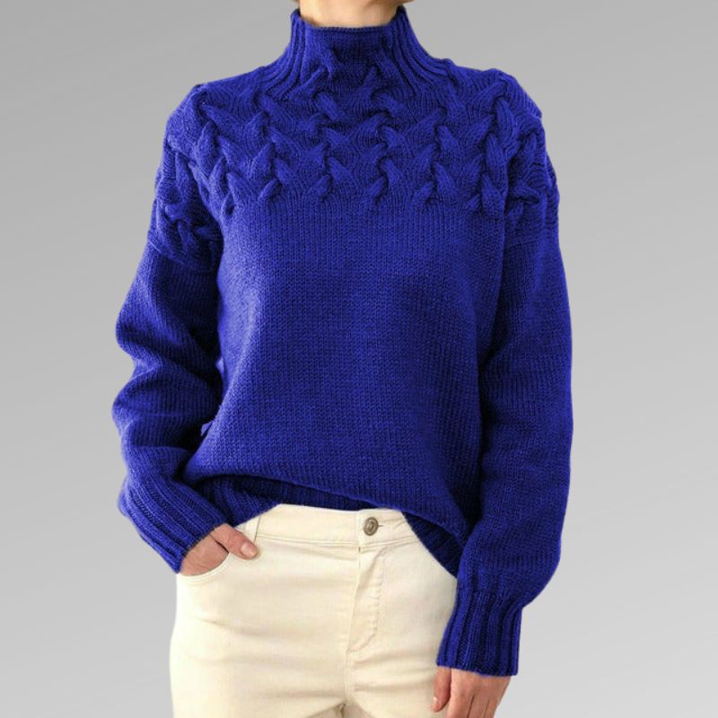 Emily – Eleganter Zopfmuster-Pullover