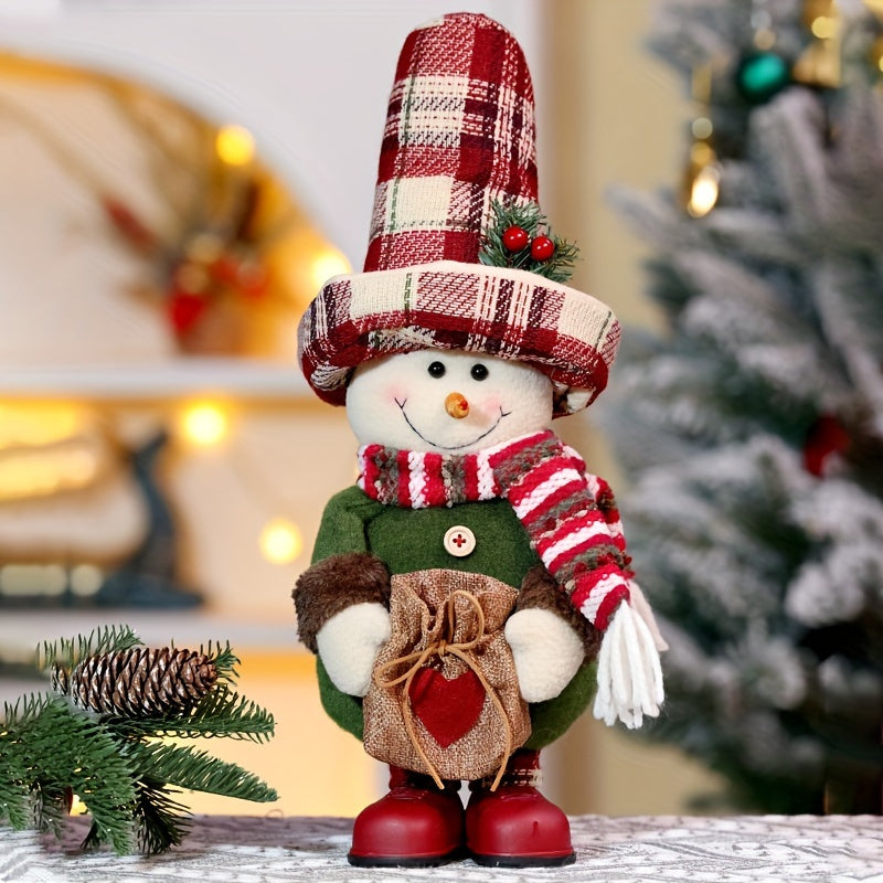 Vintage Karo Santa Claus & Schneemann Figurine!