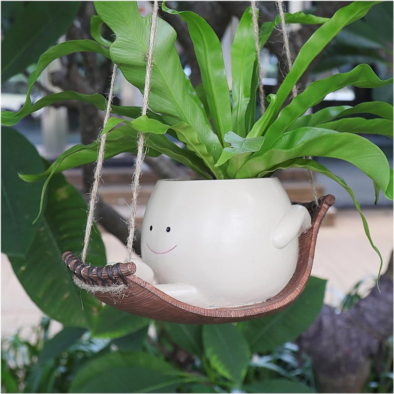 SwingRock – legenden Pflanztopf mit Schaukelstuhl und Schwingedesign