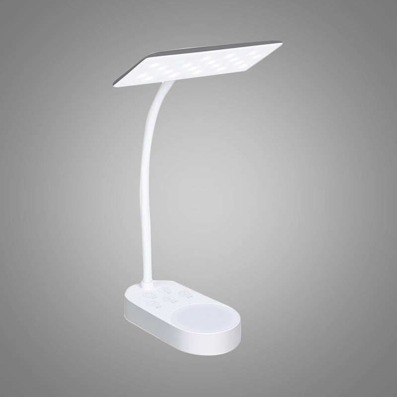 Clarivue – Einfache weiße Panel-Schreibtischlampe