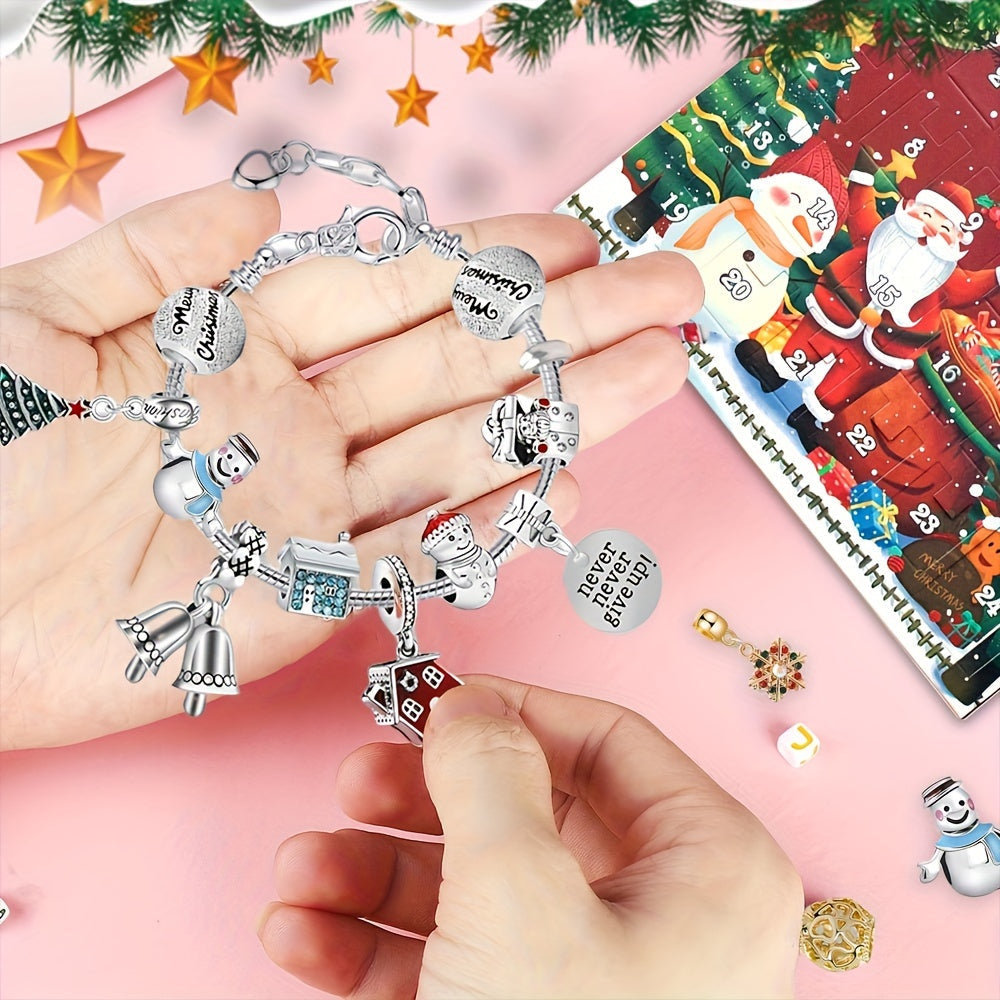 24-tägiger Adventskalender – Überraschungsgeschenkebox mit Weihnachtsdekoration
