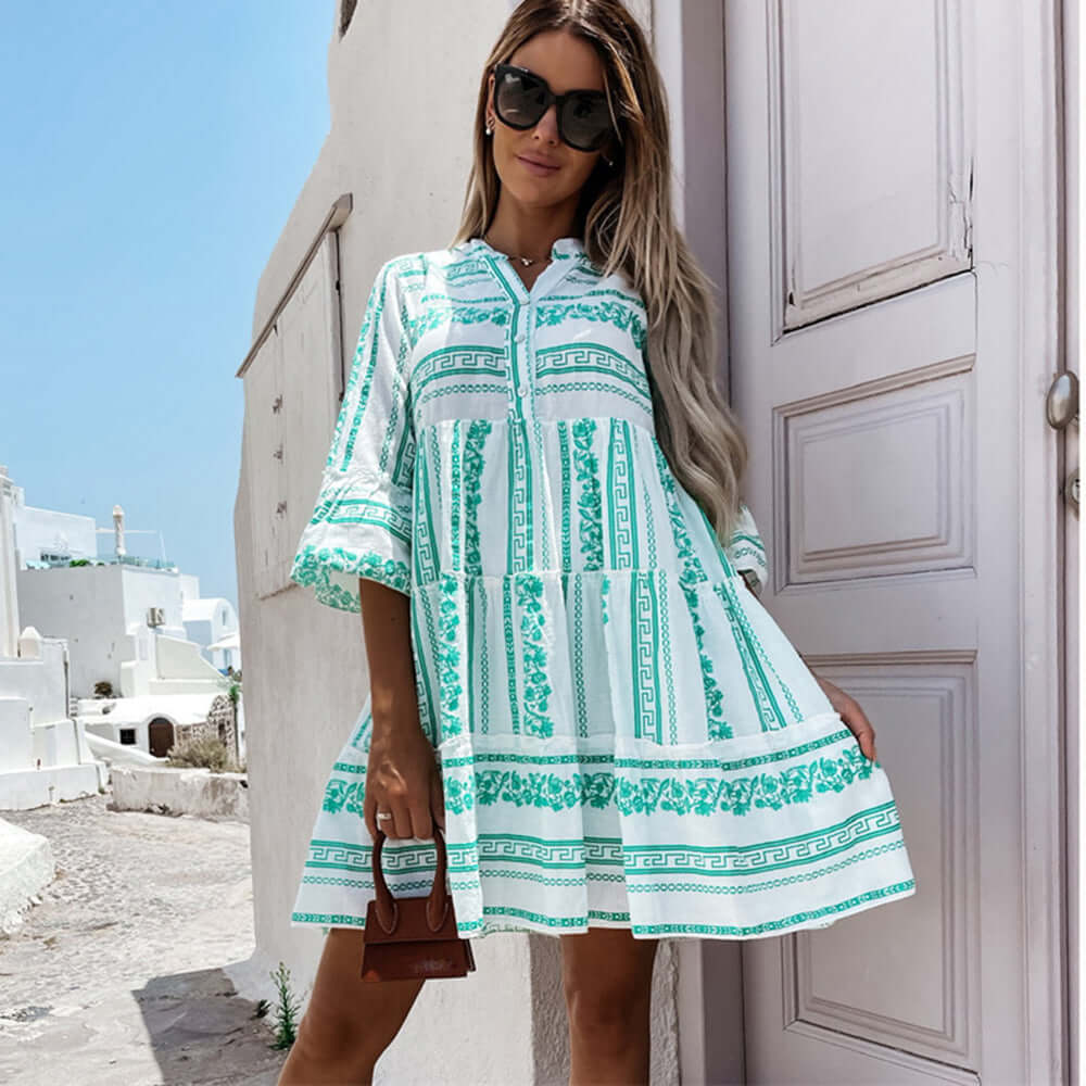 Ria - Boho-Sommerkleid mit Rüschen