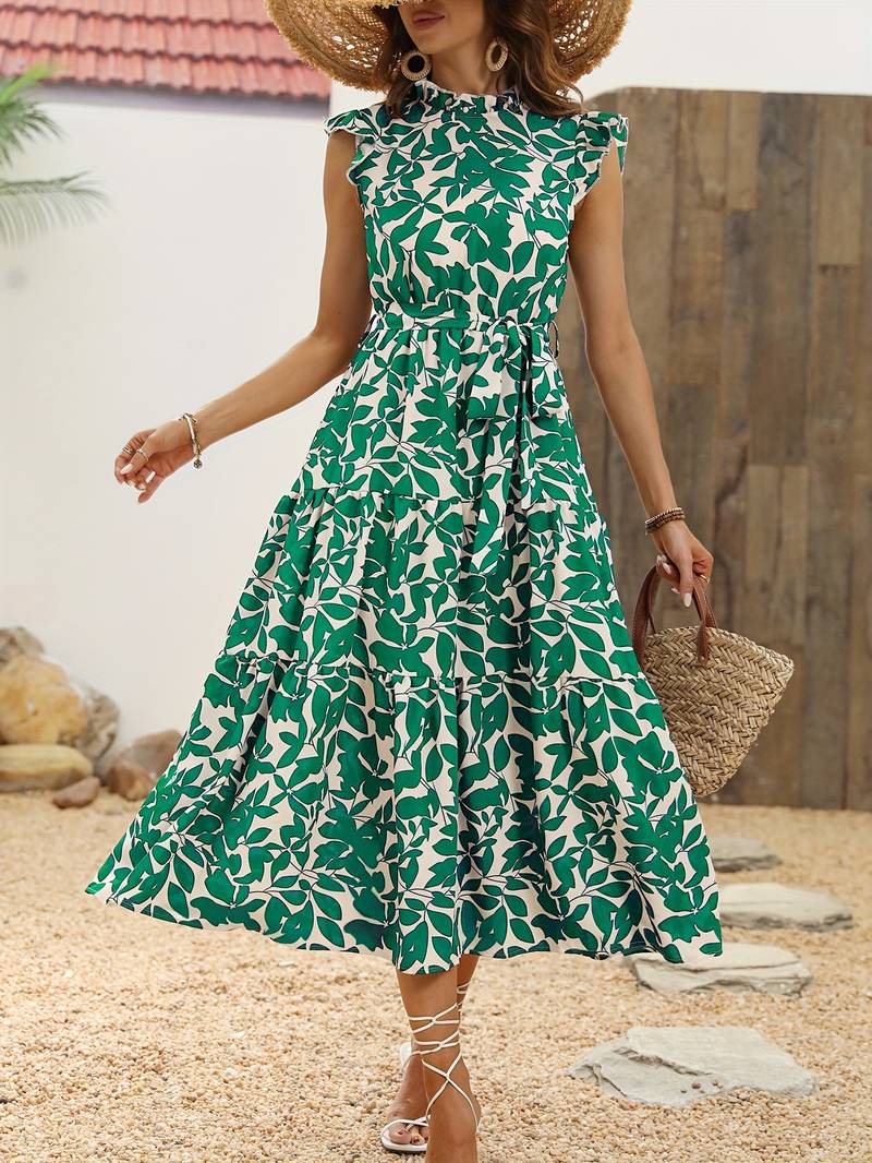 Aurelia – Elegantes Kleid mit Rüschensänen für Frühling und Sommer