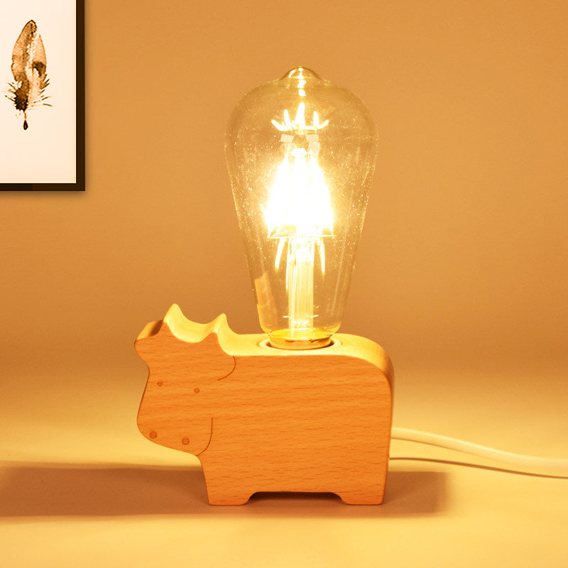 Zoodara – Charmante Tier-Schreibtischlampe mit Glasschirm