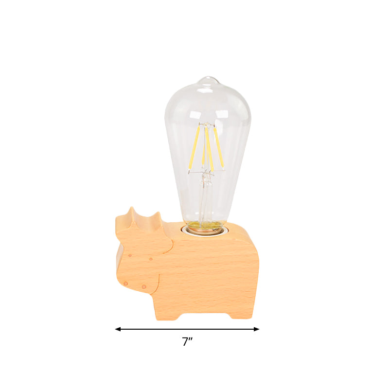 Zoodara – Charmante Tier-Schreibtischlampe mit Glasschirm