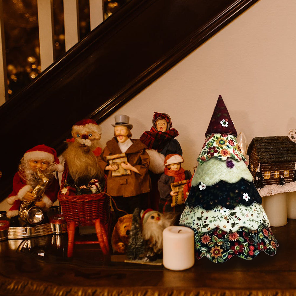 Handgefertigtes Quilting-Set für den Weihnachtsbaum