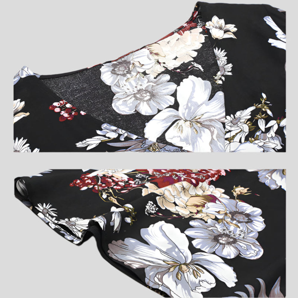 Sommerkleid – Lässiger Stil mit dehnbarem Gürtel