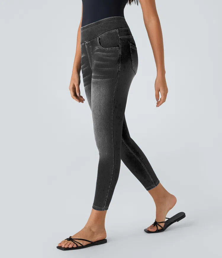 Emily™ | Legere Stretch-Leggings mit hoher Taille und Gesäßtasche