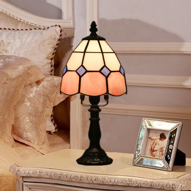 CrimsonGlow - Tiffany-Stil Schnittglas-Dekolampe