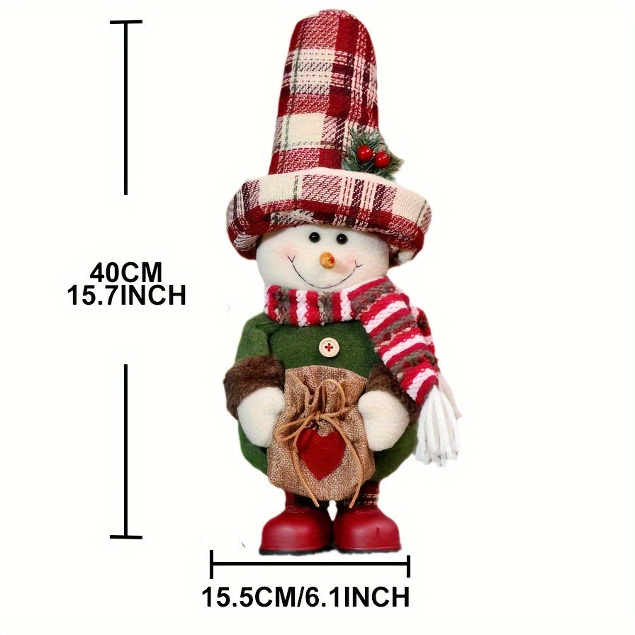 Vintage Karo Santa Claus & Schneemann Figurine!