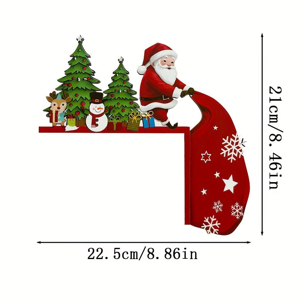 Woodland | Vintage Holz Weihnachten Tür Ecke Dekoration