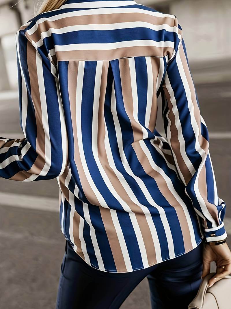 Charlotte - Elegante gestreifte Damenbluse