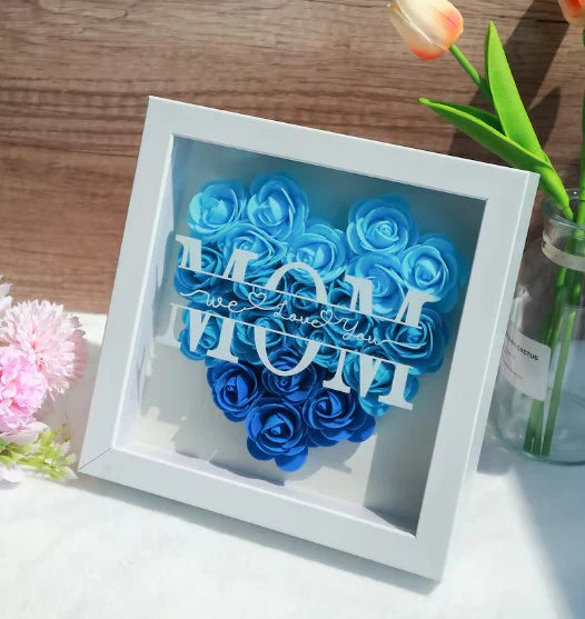 Personalisierte Blumenherz mit Namen – Einzigartiges Muttertagsgeschenk