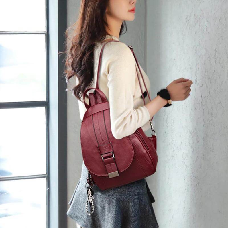 Mariah - Zeitlose Leder-Rucksack