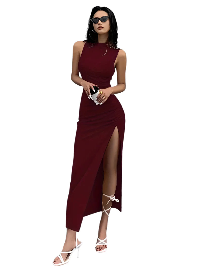 Harriette - Lange Kleid mit Schlitz