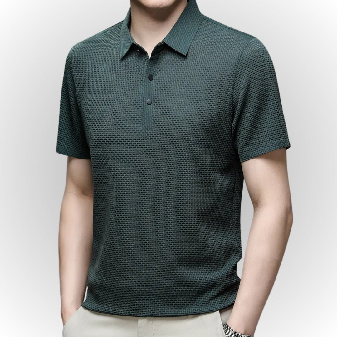 Ashton - Luxuriöses Poloshirt mit Textur