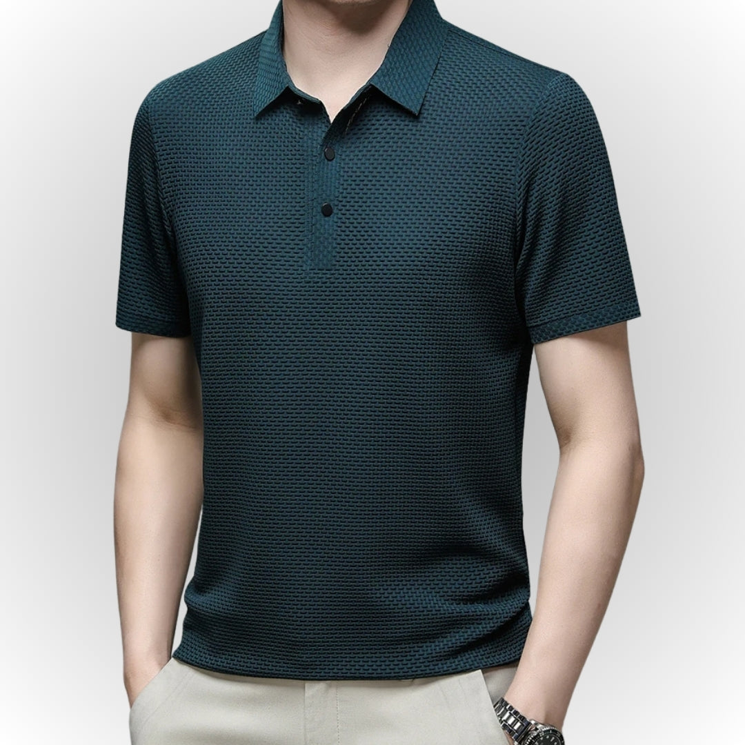 Ashton - Luxuriöses Poloshirt mit Textur