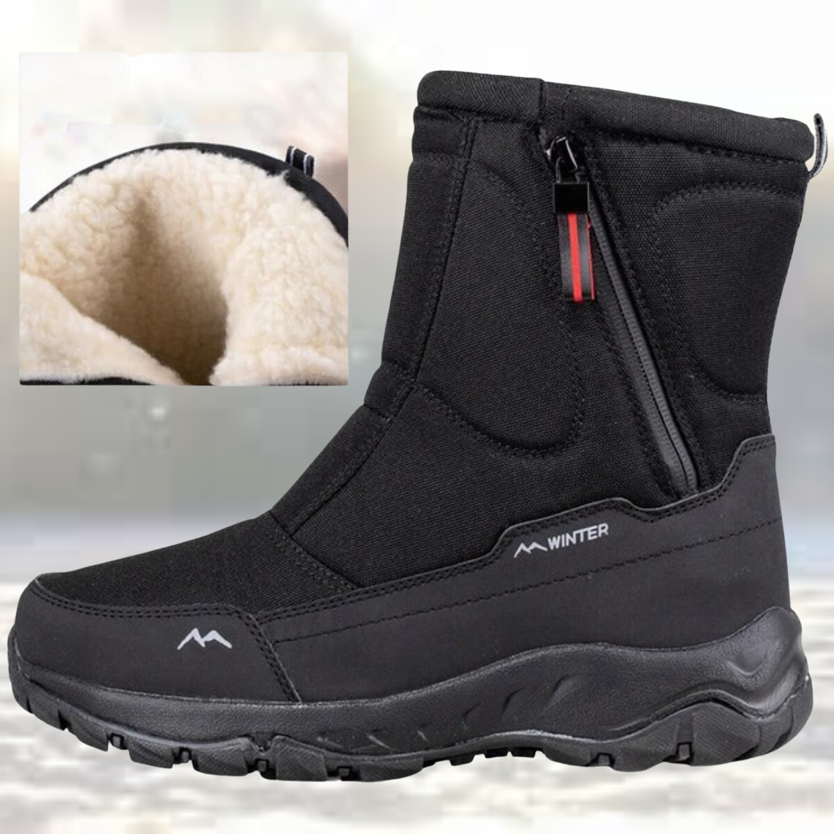 Alfred - Trendy Schneeschuhe aus Mesh mit halbhohem Schaft