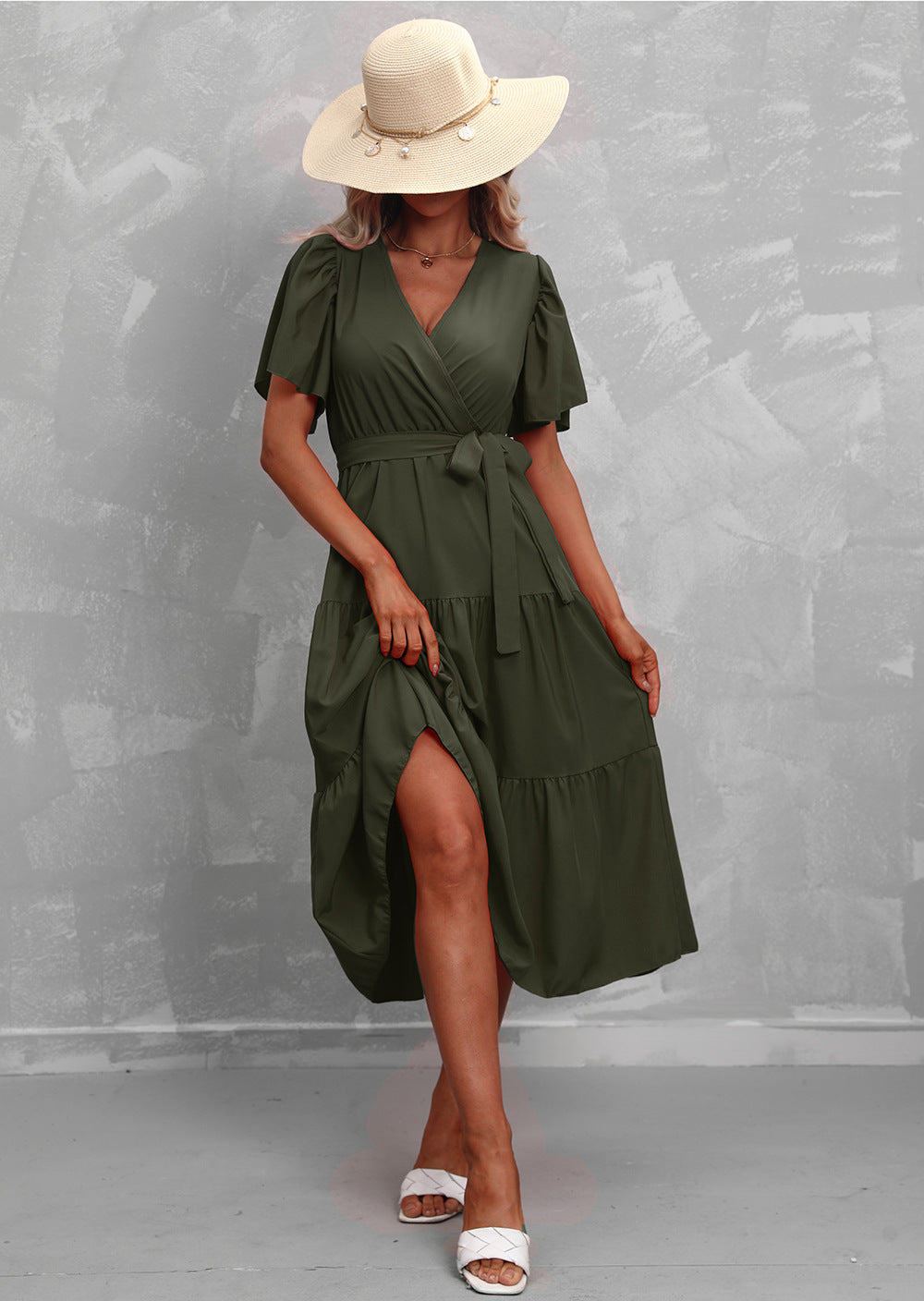 Andrea - Midikleid mit Rüschen