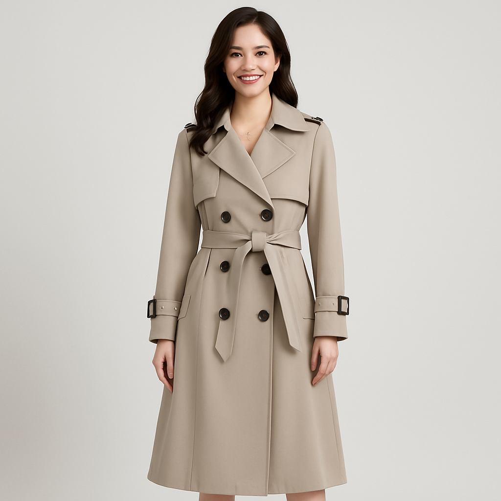 Beatrice | Zeitloser Trenchcoat mit Gürtel