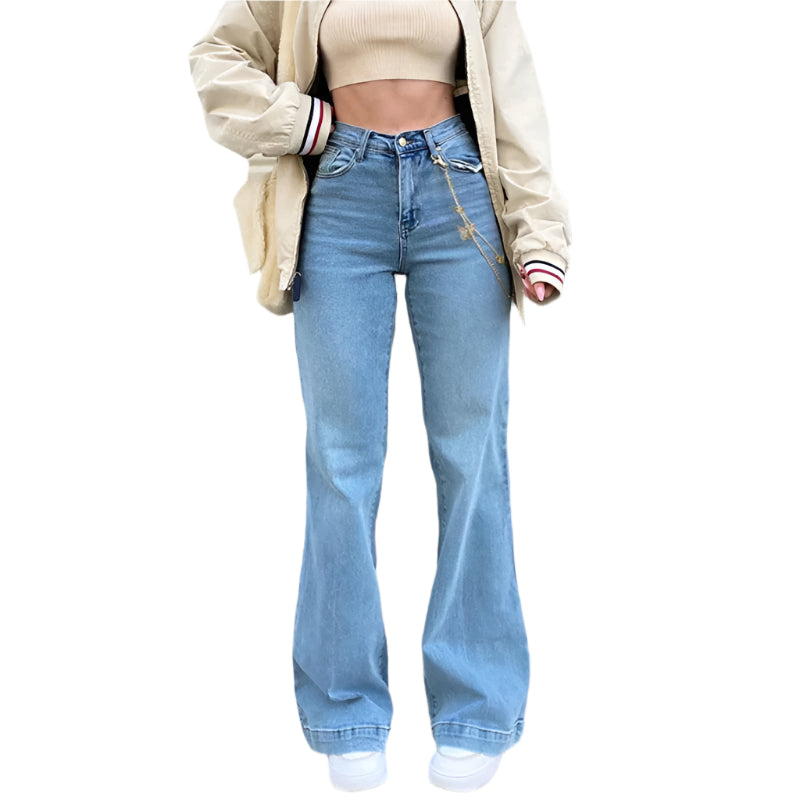 Rhea – Klassische Mid-Waist-Jeans mit zeitlosem Schnitt