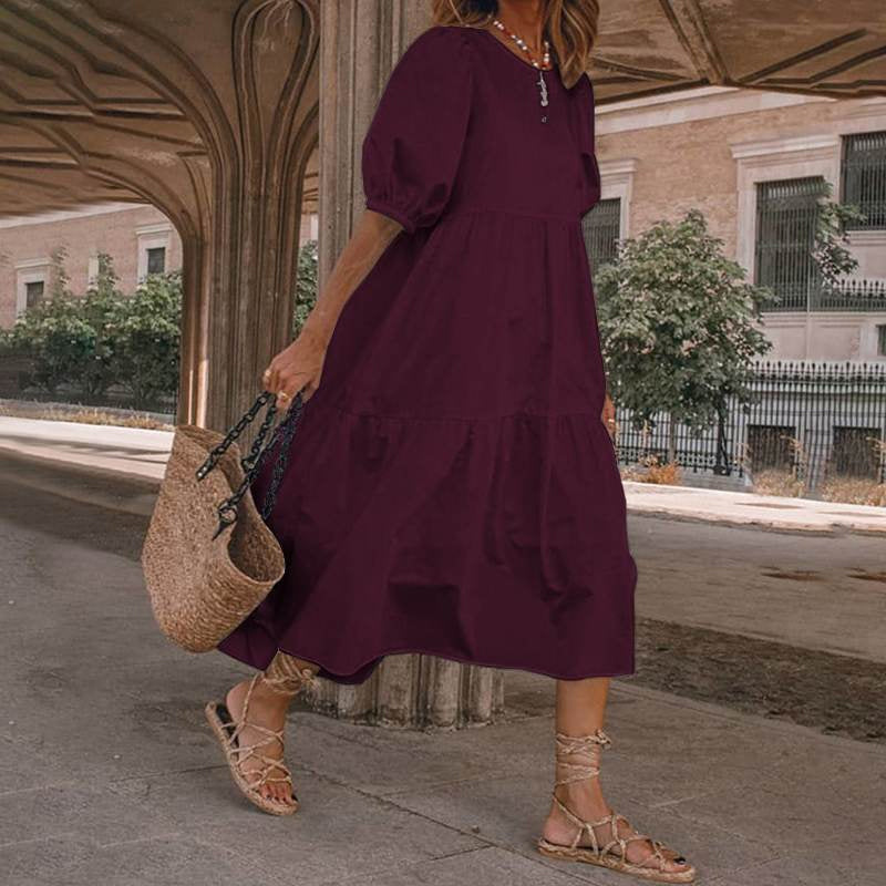 Lyndsy - Boho lässiges Strandkleid