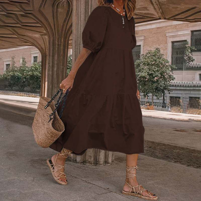 Lyndsy - Boho lässiges Strandkleid
