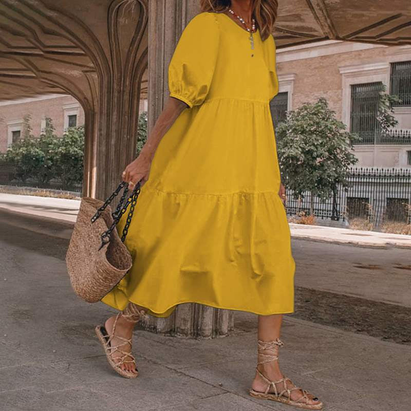 Lyndsy - Boho lässiges Strandkleid