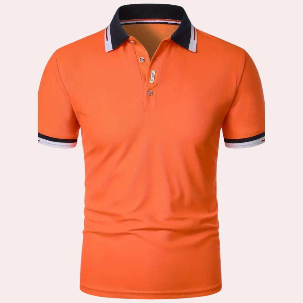 Felix-Fitted Kurzarm-Poloshirt