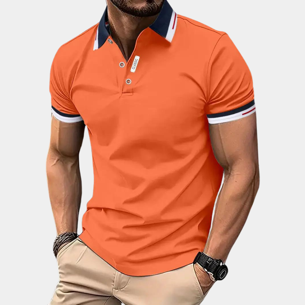 Felix-Fitted Kurzarm-Poloshirt