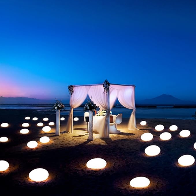 GlowPebble - Solarbetriebene Stein-Design LED Wegbeleuchtung