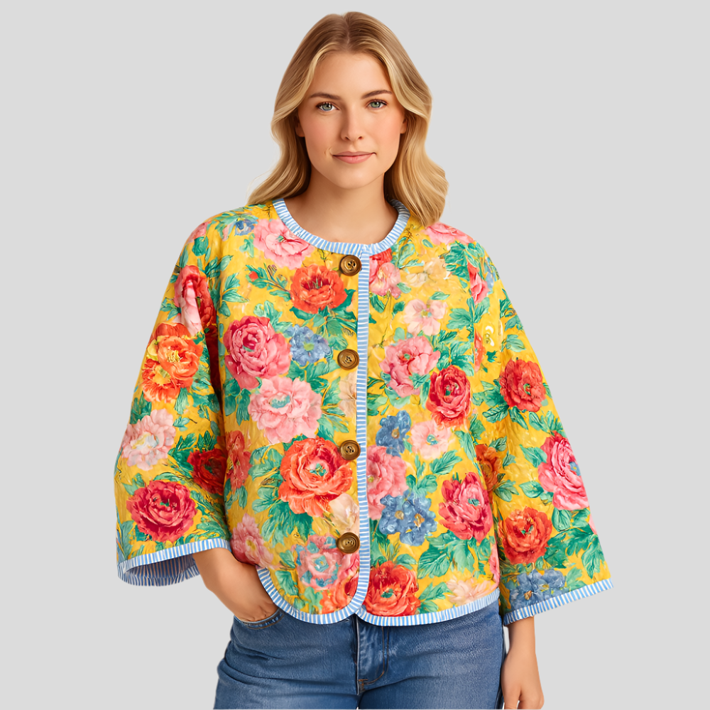 Farbenfrohe Mid-Season Damenjacke – Leicht und Blickfangend