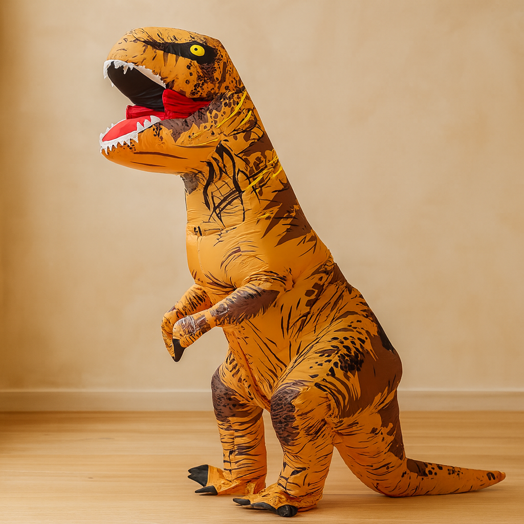 DinoRampage | Aufblasbares T-Rex-Kostüm für Halloween und Partys