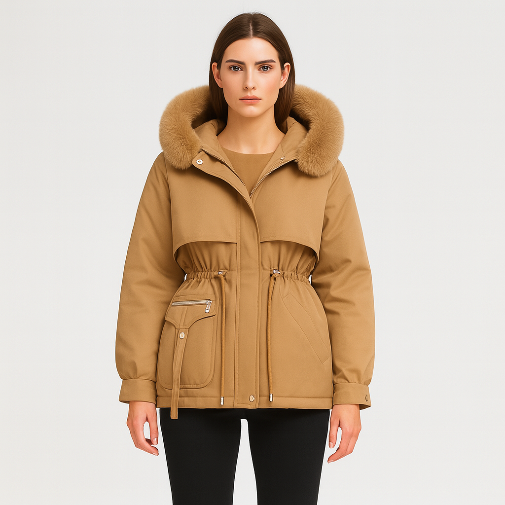 Éliane | Eleganter Winterparka aus Kunstfell