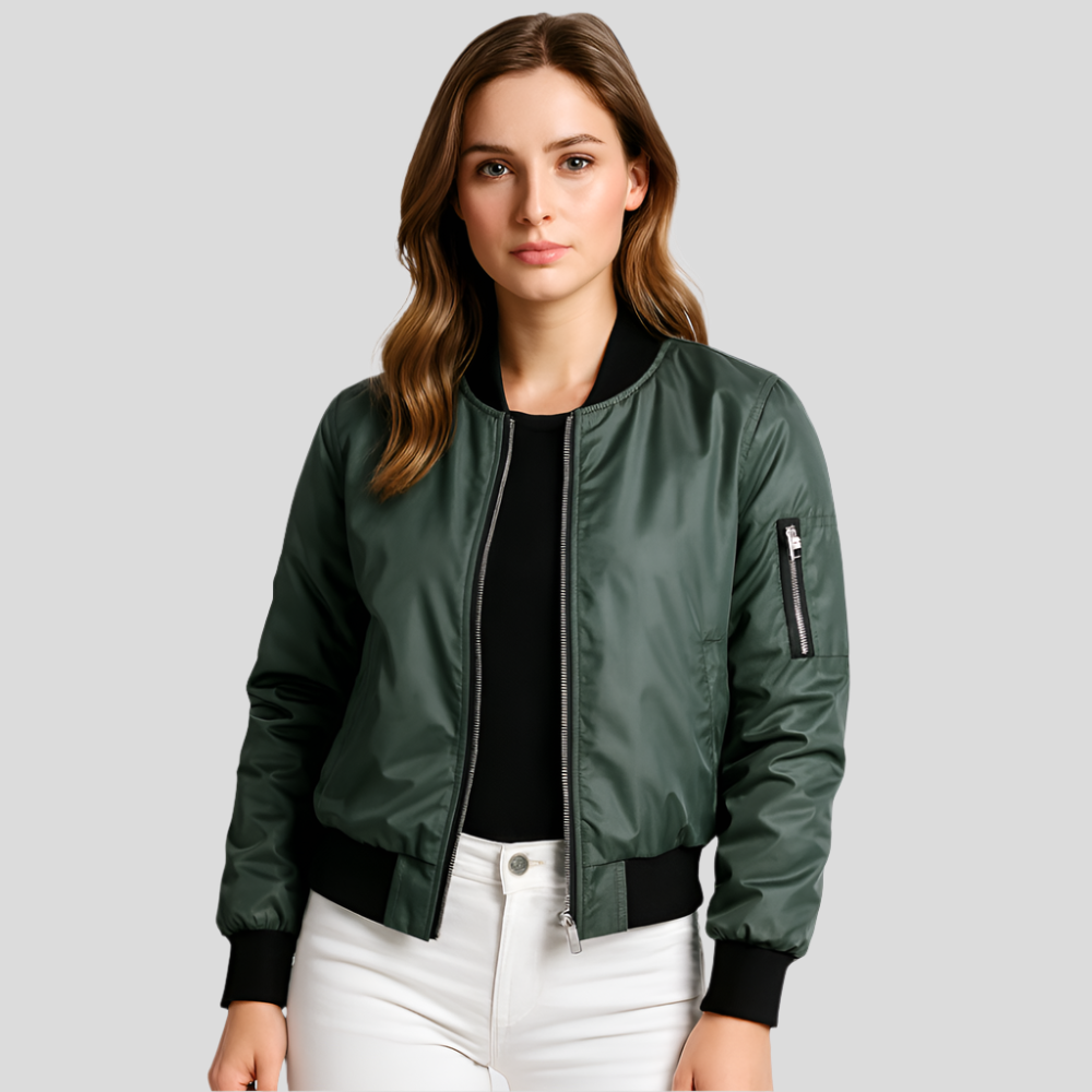 Leichter Damen-Fliegerjacke Sommer – Eleganter Kurzer Mantel