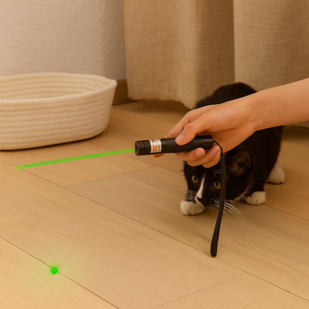 ChaseLight - Interaktives Handlaserpointer-Spielzeug für Katzen