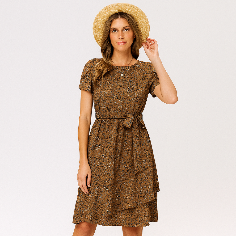 Leichte Sommerkleid – Bequemer Schnitt mit elastischem Bund