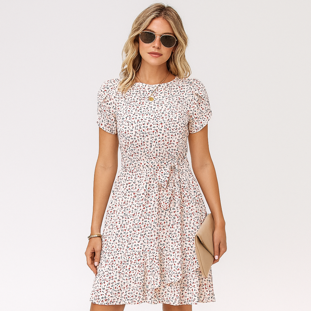 Leichte Sommerkleid – Bequemer Schnitt mit elastischem Bund