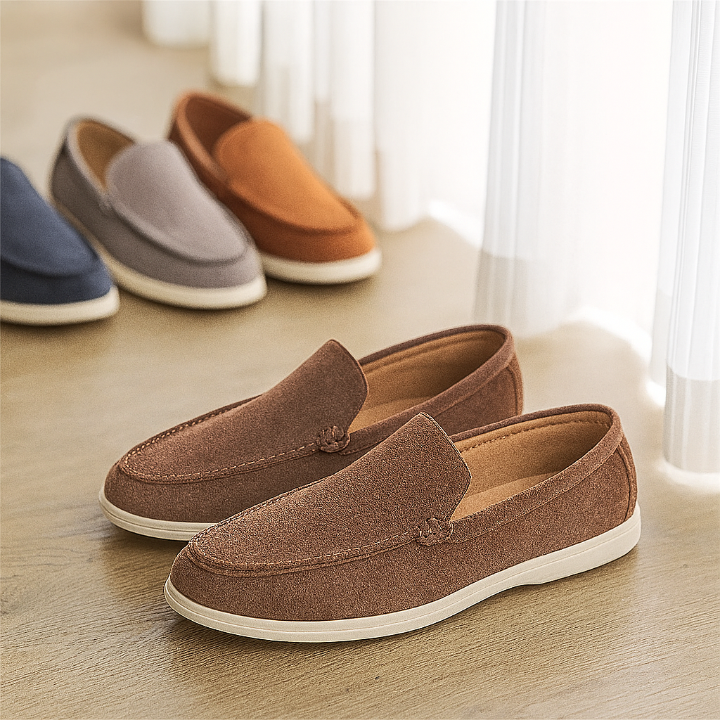 Bruno Classic Wildleder-Loafer – Handgefertigte Herren-Slipper