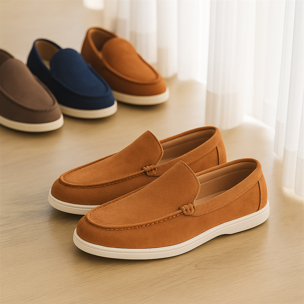 Bruno Classic Wildleder-Loafer – Handgefertigte Herren-Slipper