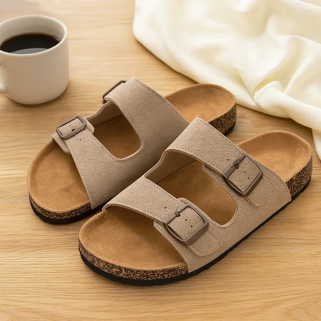 Herren-Sandalen im Retro-Stil – Verstellbares Doppelschnallen-Design für lässigen Tragekomfort