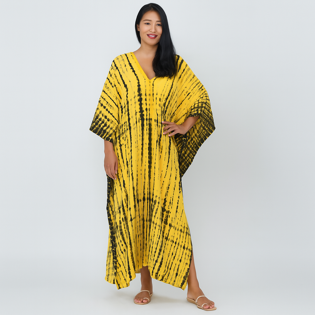 Cassandra - Sommerliche lose Kaftan-Strandkleid