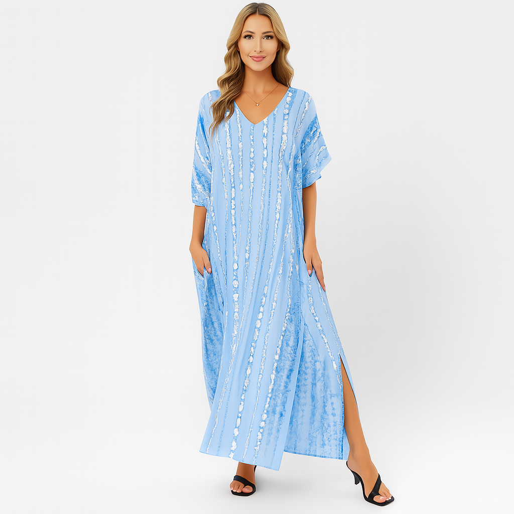 Cassandra - Sommerliche lose Kaftan-Strandkleid