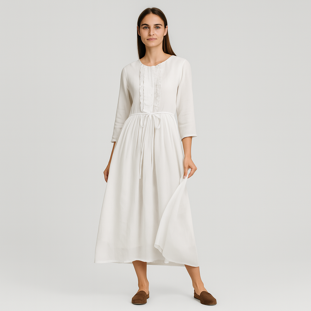Amarie - Elegantes Leinenkleid