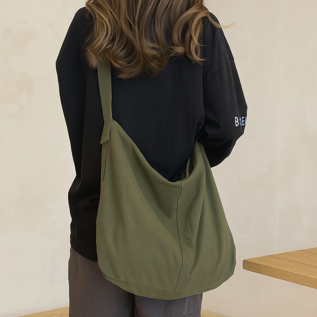 Modra – Großer Slouchy-Leather-Umhängetasche