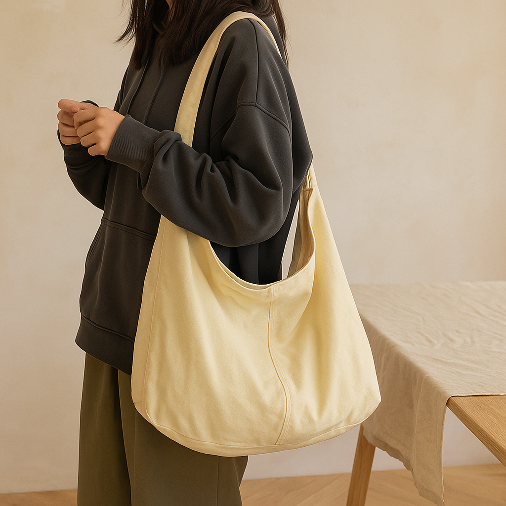 Modra – Großer Slouchy-Leather-Umhängetasche