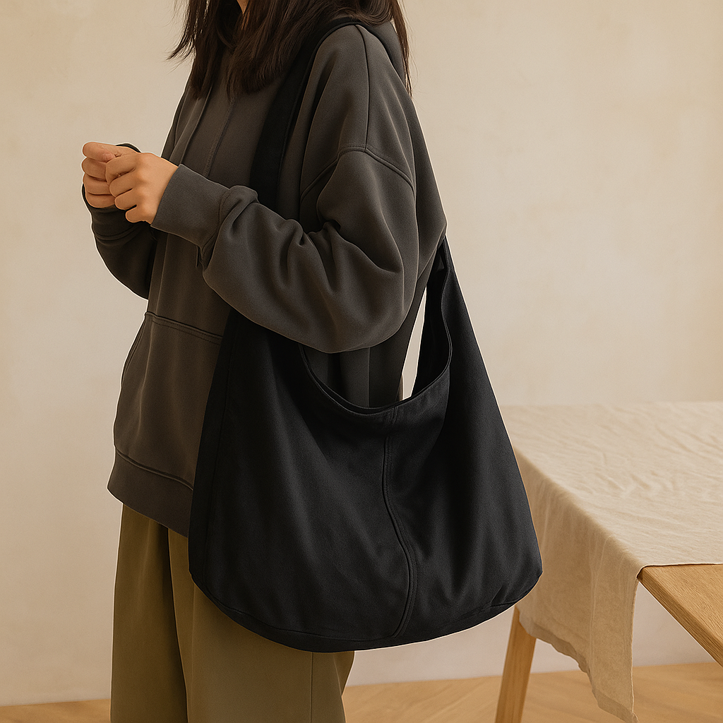 Modra – Großer Slouchy-Leather-Umhängetasche